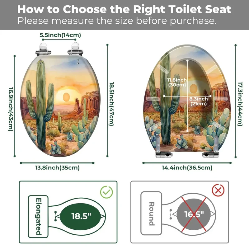 Rock Hard Resin Elongated Toilet Seat For Master Bathrooms Offering Quiet Soft Close Lid And Universal Mounting Hardware For No Sweat Daily Routine Comfort