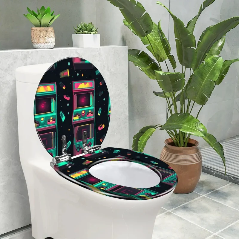 Sleek Seamless Toilet Seat For Bathroom With Silky Soft Slow Close Lid Fits Like A Glove On Standard Models No Sweat Installation Adds Hella Comfort And Straight Up Premium Quality To Your Daily Routine Flawlessly