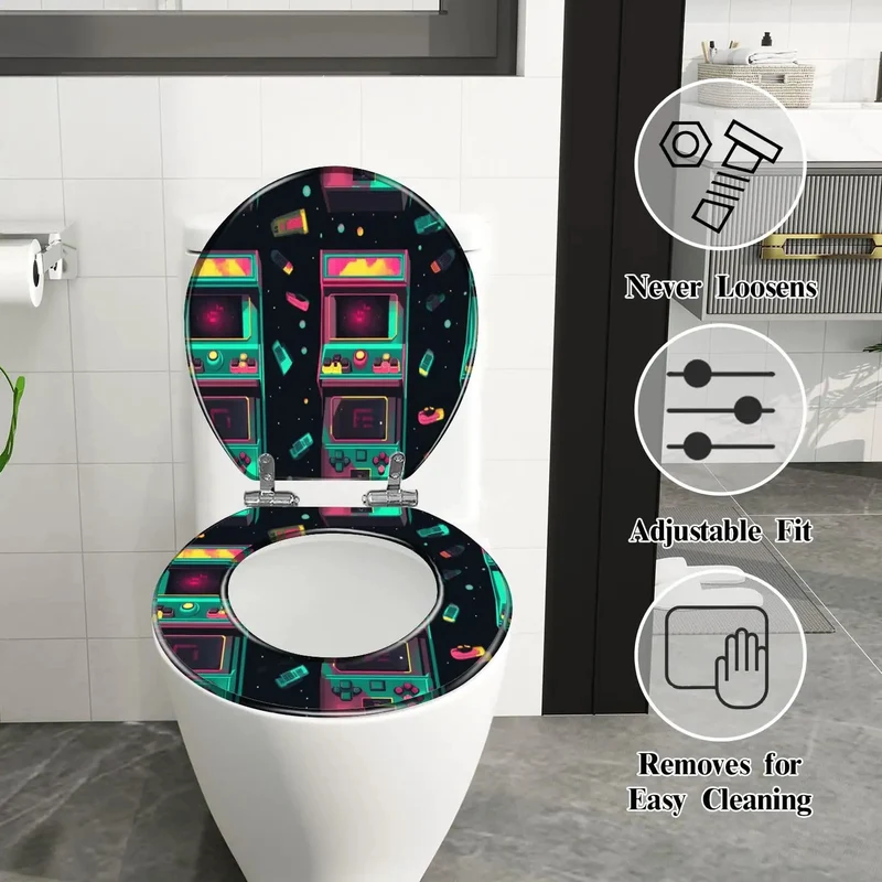 Sleek Seamless Toilet Seat For Bathroom With Silky Soft Slow Close Lid Fits Like A Glove On Standard Models No Sweat Installation Adds Hella Comfort And Straight Up Premium Quality To Your Daily Routine Flawlessly