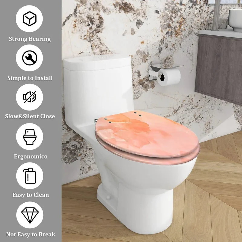 Smooth Operator Elongated Toilet Seat With Silent Soft Close Lid And Quick Release Hinges For Hassle Free Universal Installation On Standard American Home Bathrooms Zero Drama Ever