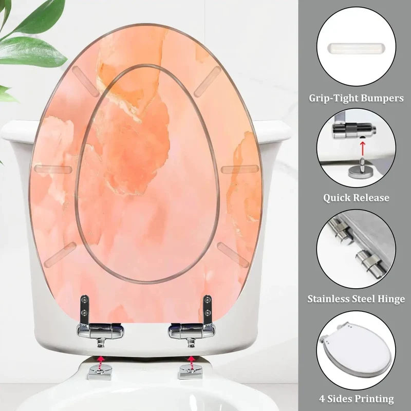 Smooth Operator Elongated Toilet Seat With Silent Soft Close Lid And Quick Release Hinges For Hassle Free Universal Installation On Standard American Home Bathrooms Zero Drama Ever