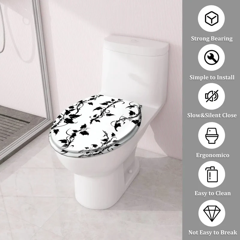 Heavy Duty Round Resin Toilet Seat Featuring Sturdy Adjustable Hinges For Swift Compatible Replacement On Most American Standard Bowls Hassle Free Bathroom Refresh Delivering Smooth Daily Operation Slick Look And No Fuss Install