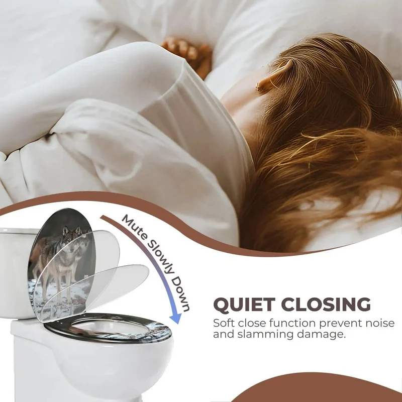 Round Resin Toilet Seat With Universal Adjustable Mounting Hardware For Standard Sizes Slick Smooth Finish And Totally Hassle Free Replacement For Dependable Daily Bathroom Use
