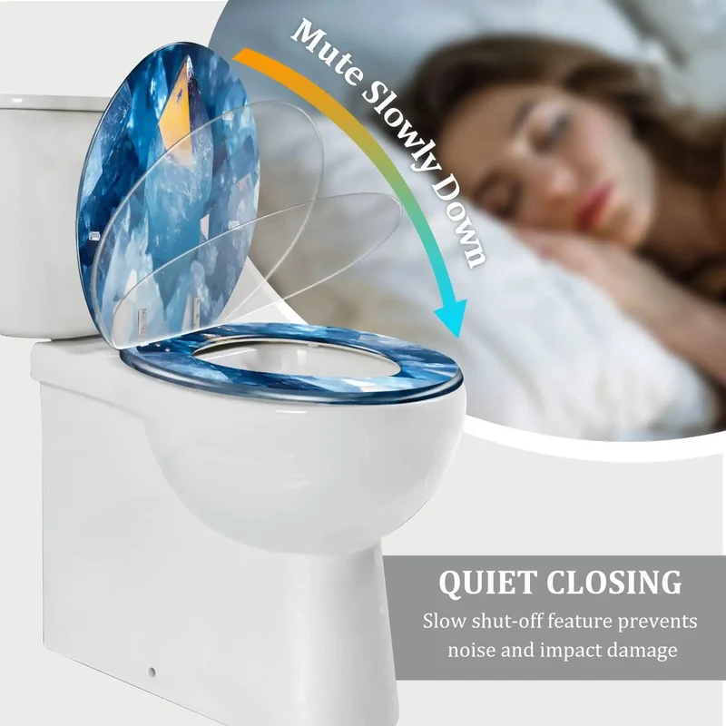 Premium Elongated Toilet Seat Featuring Quick Release Hinges And Universal Fit For Skirted And Standard Models Bringing A No Sweat Bathroom Refresh Built Tough For Daily Wear And Tear Plus Smooth Operation And Heavy Duty Resilience For Ultimate