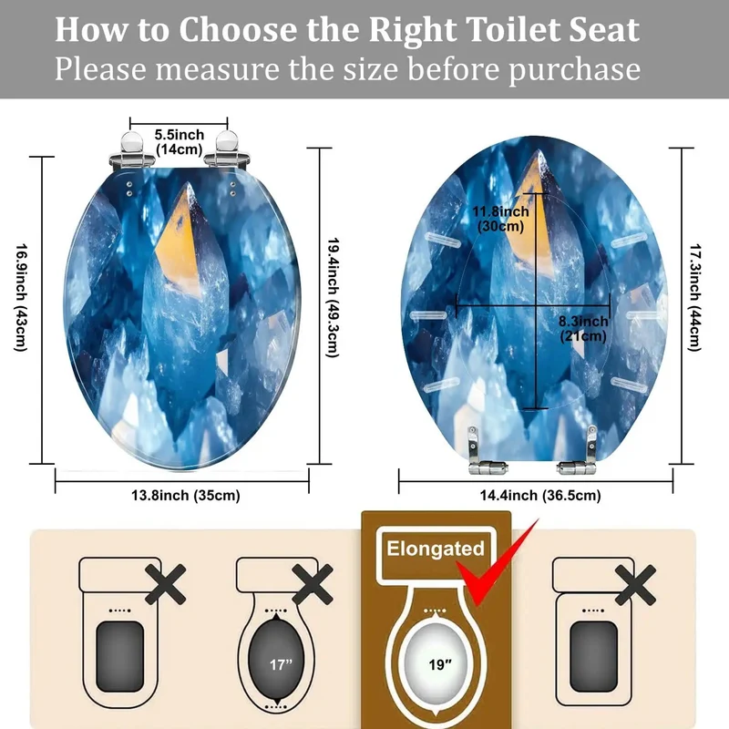 Premium Elongated Toilet Seat Featuring Quick Release Hinges And Universal Fit For Skirted And Standard Models Bringing A No Sweat Bathroom Refresh Built Tough For Daily Wear And Tear Plus Smooth Operation And Heavy Duty Resilience For Ultimate