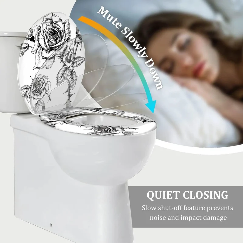 Elongated Toilet Seat Featuring Slick Slow Close Lid And Foolproof Mounting Hardware For Standard American Fixtures No Sweat Setup For Modern Home Bathrooms Upgrades