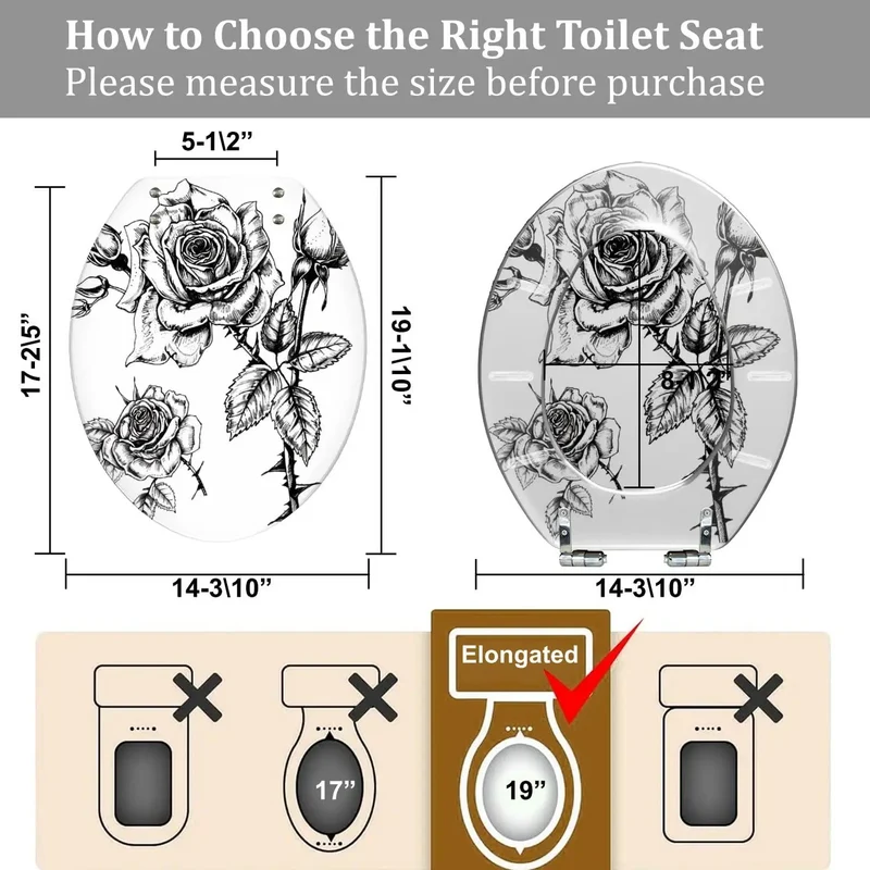 Elongated Toilet Seat Featuring Slick Slow Close Lid And Foolproof Mounting Hardware For Standard American Fixtures No Sweat Setup For Modern Home Bathrooms Upgrades