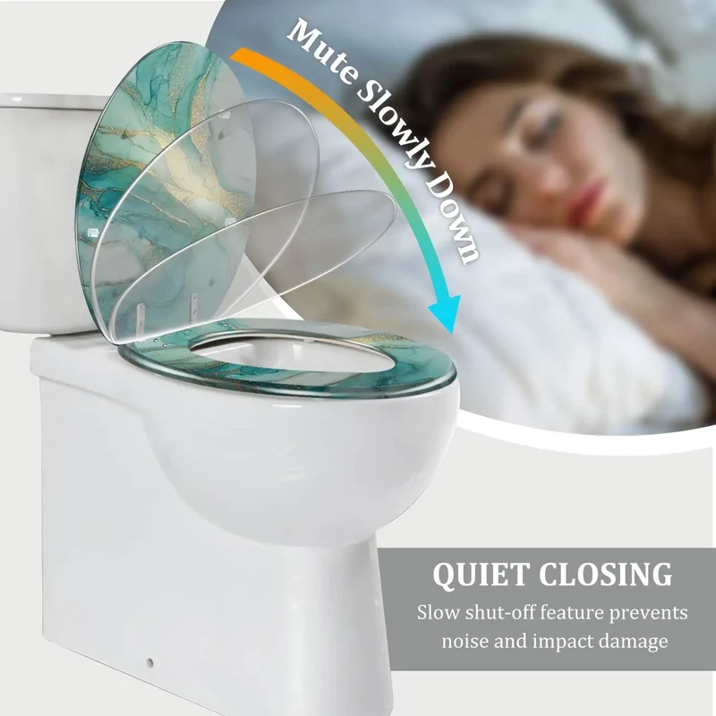 Elongated Resin Toilet Seat For Bathroom With Adjustable Stainless Hinges And Complete Hardware Kit To Fit Skirting Or Standard American Bowls Zero Drama Setup And Heavy Duty Daily Use