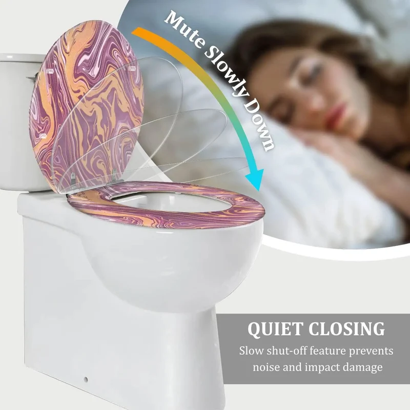 Slow Close Elongated Toilet Seat With Universal Adjustable Mounting Hardware For Contemporary Bathrooms Top Tier Quality Game Changer Performance No Sweat Install Fits Nearly All Standard Designs