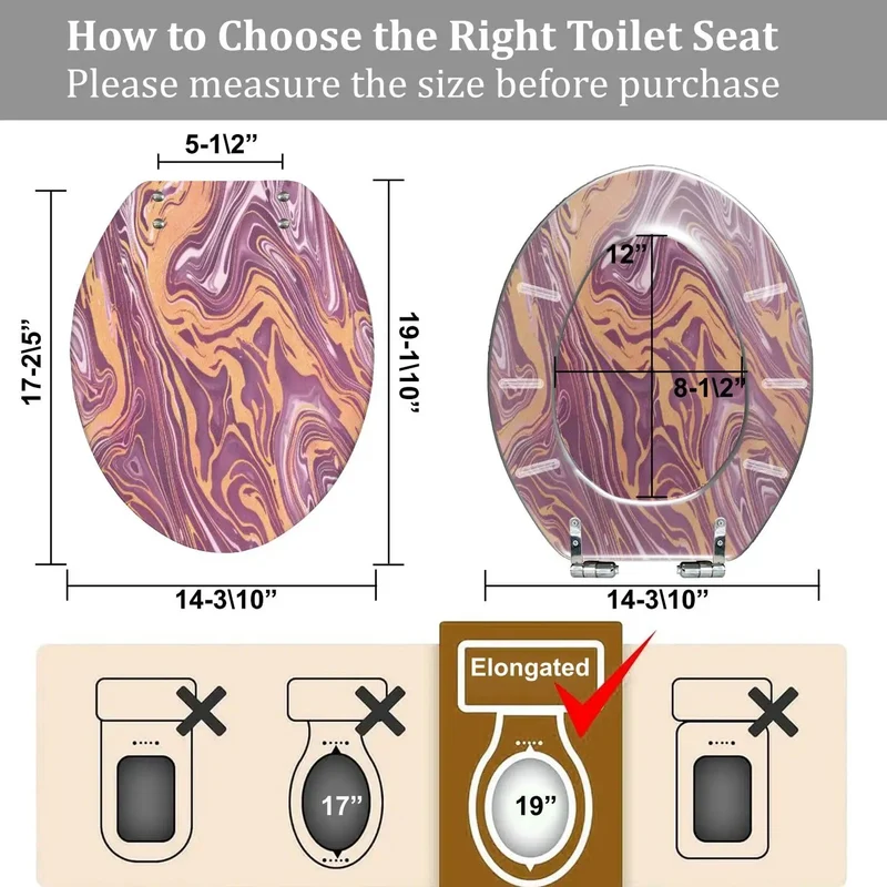 Slow Close Elongated Toilet Seat With Universal Adjustable Mounting Hardware For Contemporary Bathrooms Top Tier Quality Game Changer Performance No Sweat Install Fits Nearly All Standard Designs