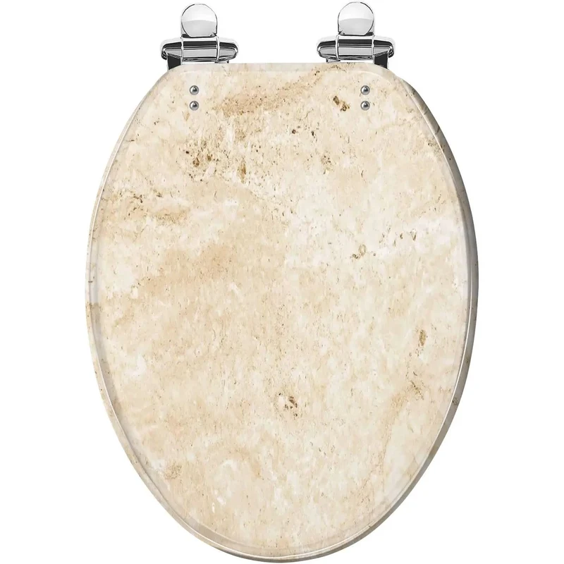 Upgrade Your Bath Game With This Tough Elongated Toilet Seat Featuring Adjustable Hinges With Dual Mounting Accessories For Skirted And Non Skirted Models Hassle Free Setup