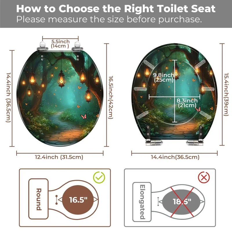 Premium Rounded Resin Toilet Seat For Home Bathrooms Featuring Heavy Duty Build And Zero Hassle Setup Kit Crafted To Fit Like A Glove On Standard Bowl Shapes