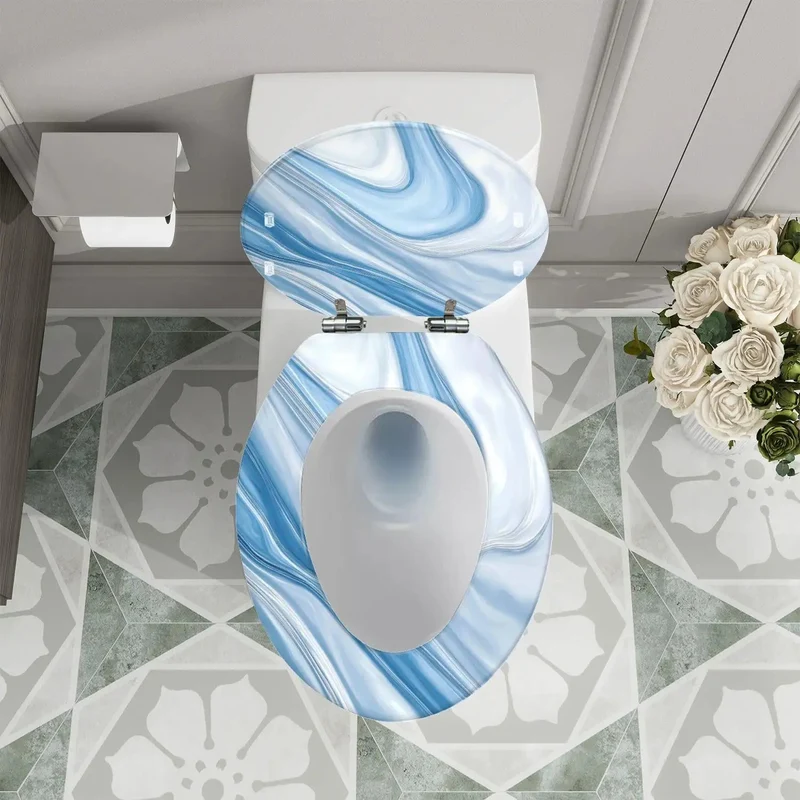 Fits Like A Glove Elongated Resin Toilet Seat With Soft Close Lids Adjustable Hinges Easy Installs On Most American Standard Plumbing Quick Release Hardware For Hassle Free Bathroom Refresh