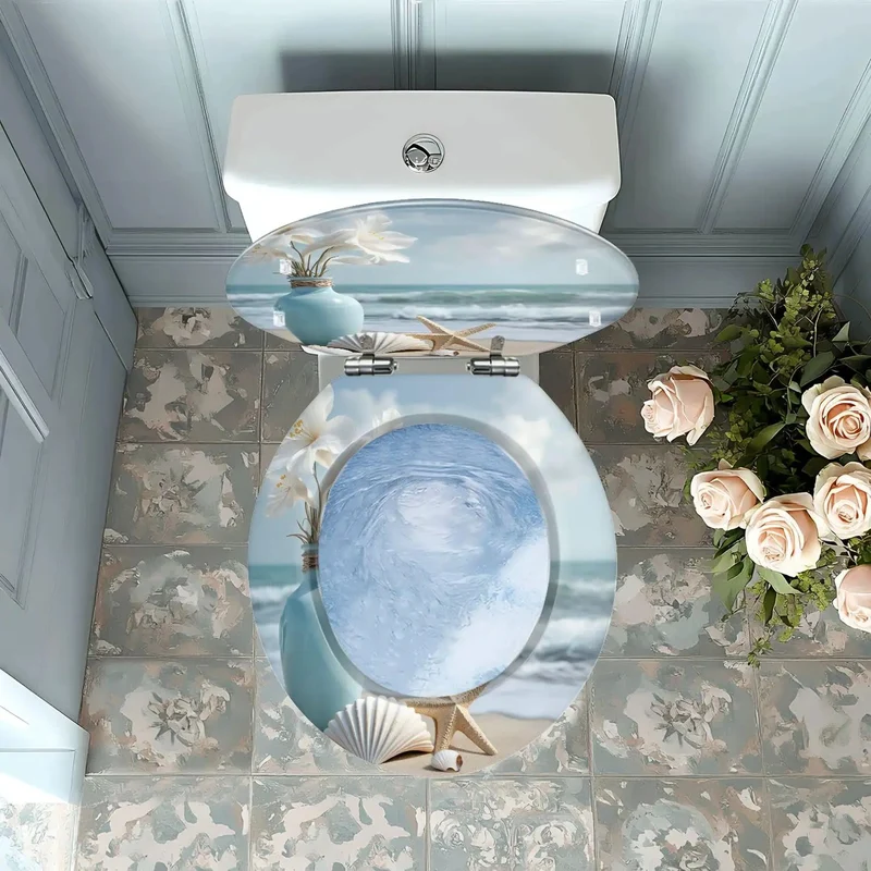 Premium Molded Resin Round Toilet Seat Featuring Silent Closing Lid And No Sweat Universal Brackets For Quick Swap Every Standard Bathroom Setup Today