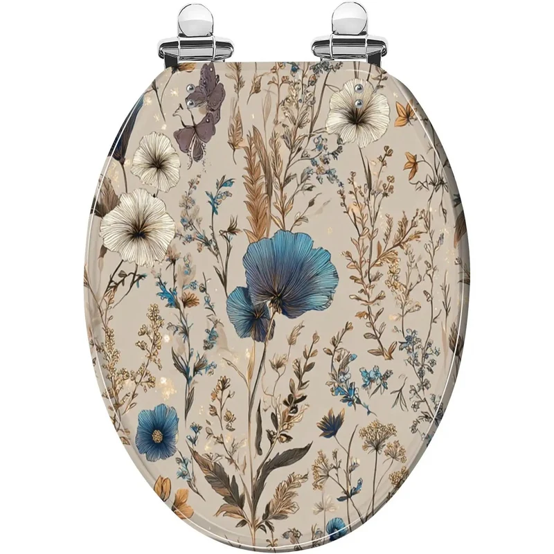 Top Shelf Decorative Elongated Toilet Seat For Modern Bathrooms With Big Time Comfort And Adjustable Hinges Designed For Most American Standard Models Quick Install