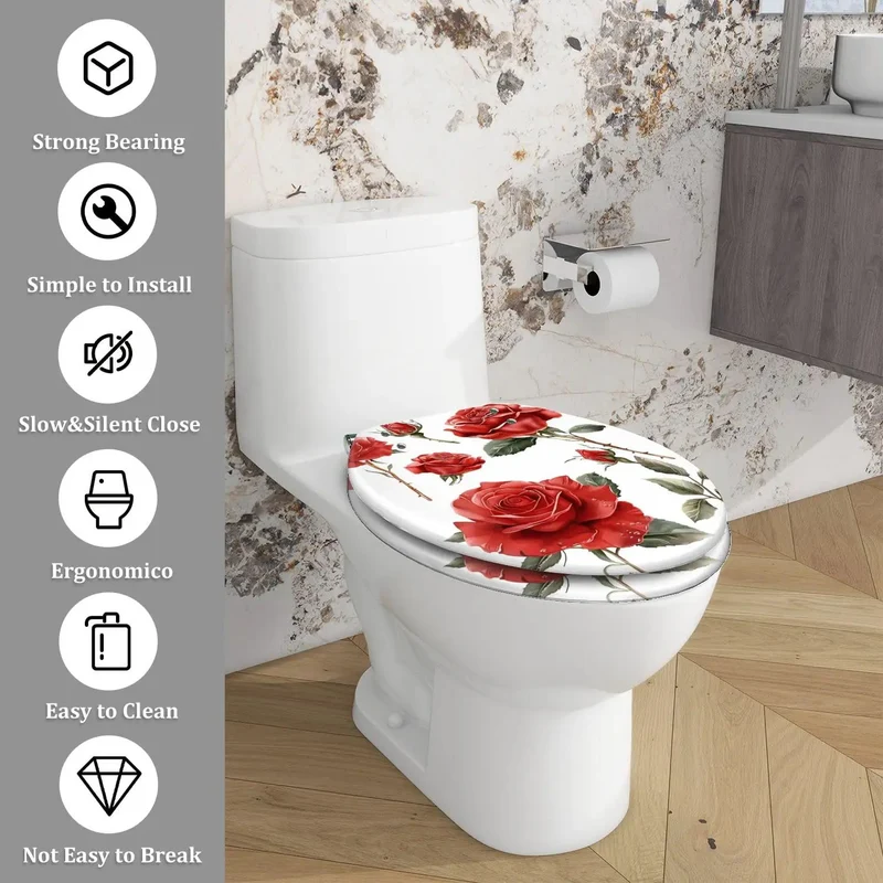 Smooth Close Elongated Toilet Seat For Bathroom Refresh, Fits Standard Fixtures Flawlessly, Quick Shut Mechanism, Premium Molded Design, No Sweat Assembly, Built For Daily Grind Without Skipping A Beat