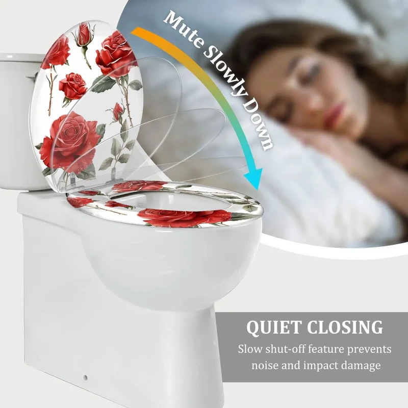 Smooth Close Elongated Toilet Seat For Bathroom Refresh, Fits Standard Fixtures Flawlessly, Quick Shut Mechanism, Premium Molded Design, No Sweat Assembly, Built For Daily Grind Without Skipping A Beat
