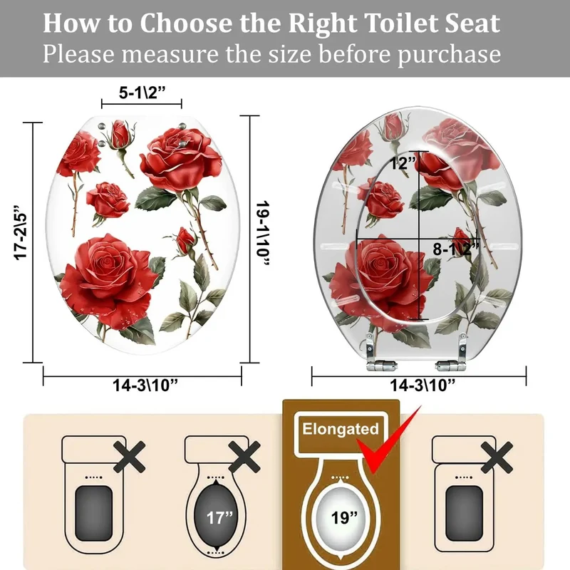Smooth Close Elongated Toilet Seat For Bathroom Refresh, Fits Standard Fixtures Flawlessly, Quick Shut Mechanism, Premium Molded Design, No Sweat Assembly, Built For Daily Grind Without Skipping A Beat