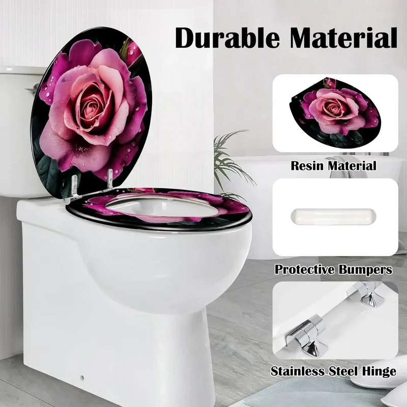 Top Shelf Round Toilet Seat With Smooth Slow Close Lid Zero Daily Slamming Just Quiet Operation Using Adjustable Mounts Fits Everyday Bathroom Setups Built Tough