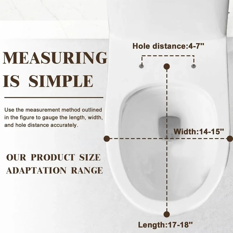 Universal Adjustable Toilet Seat With Decorative Cover For Bathroom Fits Standard And Elongated Models No Sweat Install Heavy Duty Solid Build Reliable Everyday Upgrade