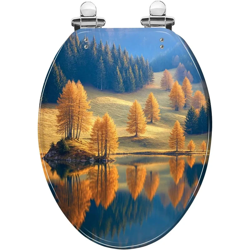 Heavy Duty Elongated Toilet Seat For American Homes Featuring No Sweat Adjustable Hinges That Fit Just Like A Glove On Every Standard Bathroom Setup Really Quick And Durable