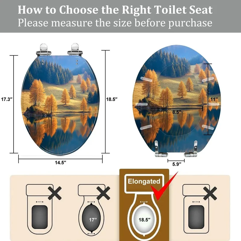 Heavy Duty Elongated Toilet Seat For American Homes Featuring No Sweat Adjustable Hinges That Fit Just Like A Glove On Every Standard Bathroom Setup Really Quick And Durable