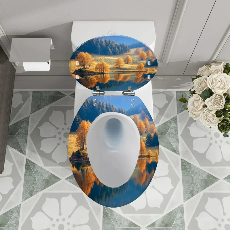 Heavy Duty Elongated Toilet Seat For American Homes Featuring No Sweat Adjustable Hinges That Fit Just Like A Glove On Every Standard Bathroom Setup Really Quick And Durable