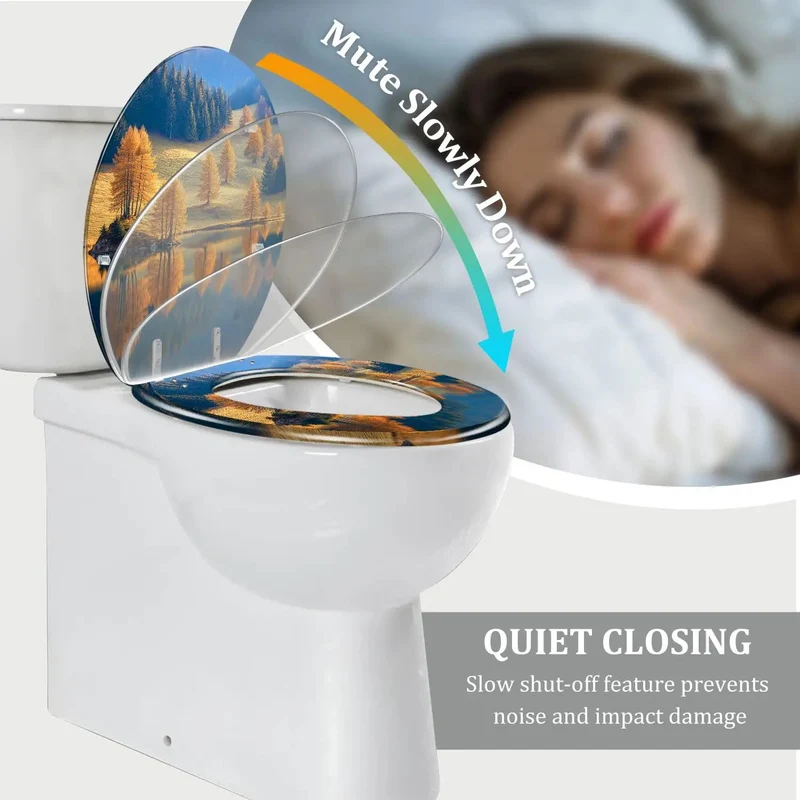 Heavy Duty Elongated Toilet Seat For American Homes Featuring No Sweat Adjustable Hinges That Fit Just Like A Glove On Every Standard Bathroom Setup Really Quick And Durable