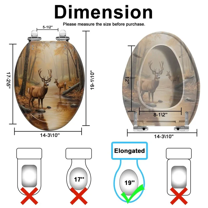 Soft Close Toilet Seat With Dope Themed Graphic Prints Solid Resin Build And Heavy Duty Silent Hinges Swift Bathroom Replacement To Give Your Daily Routine A Major Glow Up