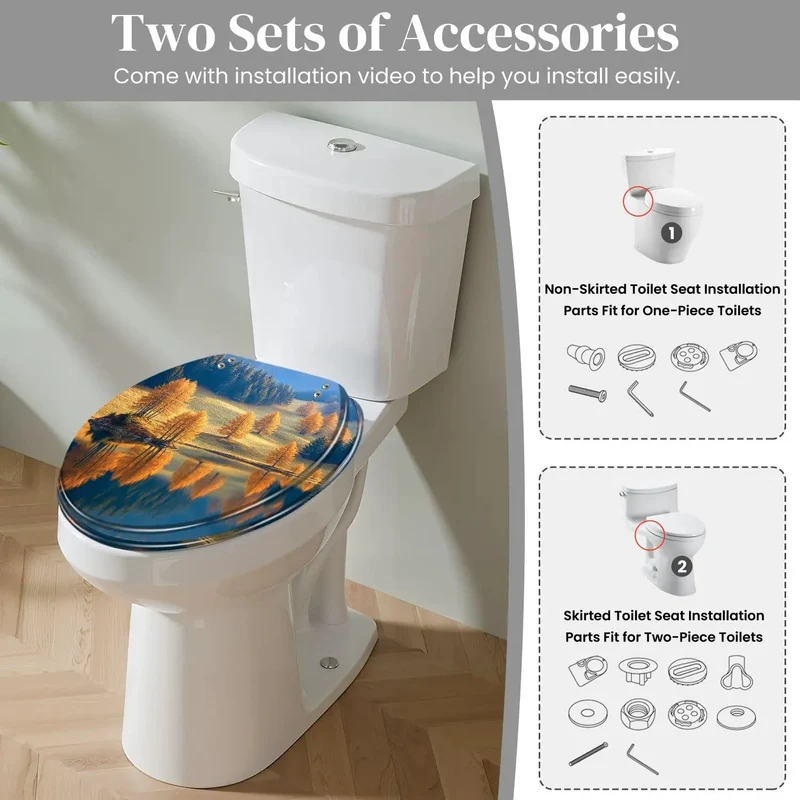 Heavy Duty Round Resin Toilet Seat With Smooth Slow Close Lid And Quick Release Hinges For Standard American Home Baths Easy Peasy Installation Fits Like A Dream Zero Hassle Promise