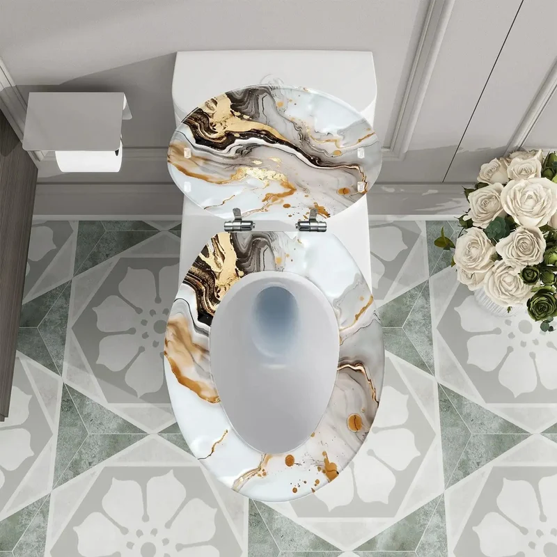 Premium Heavy Duty Elongated Toilet Seat White With Smooth Quick Release Hardware Engineered For Easy Bathroom Upgrades Fits Most Standard American Models No Sweat Setup