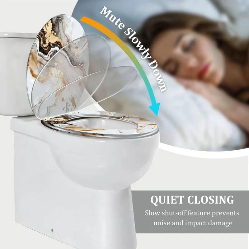 Premium Heavy Duty Elongated Toilet Seat White With Smooth Quick Release Hardware Engineered For Easy Bathroom Upgrades Fits Most Standard American Models No Sweat Setup