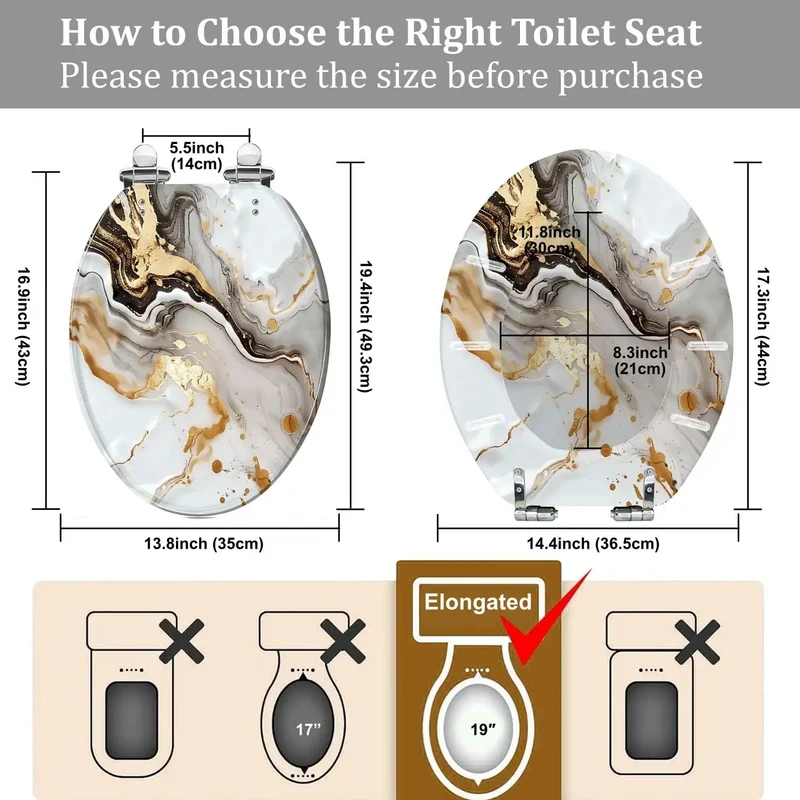 Premium Heavy Duty Elongated Toilet Seat White With Smooth Quick Release Hardware Engineered For Easy Bathroom Upgrades Fits Most Standard American Models No Sweat Setup