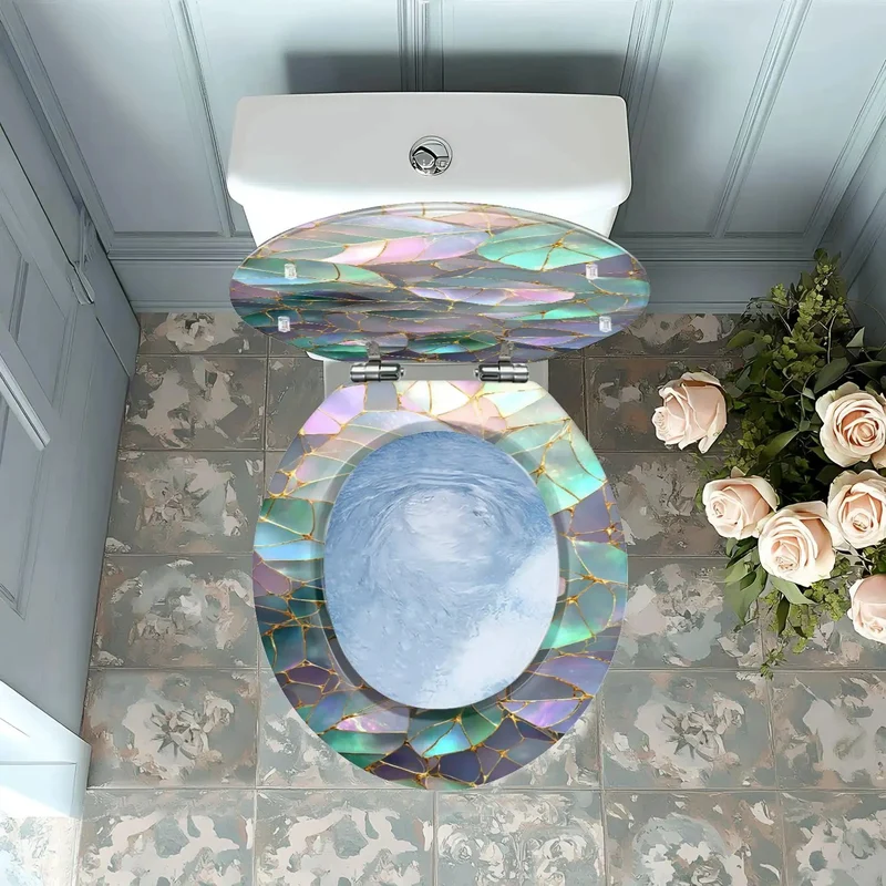 Round Resin Toilet Seat With Universal Adjustable Hinges Fits Wide Range Of Models Durable Smooth Finish Tool Free Removal Included Hardware Makes Swap An Absolute Breeze For Any Bathroom Refresh