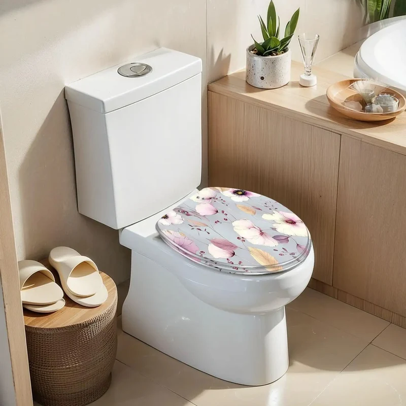 Premium Soft Close Elongated Toilet Seat For Modern Bathroom With Quick Release Hinges Heavy Duty Build Super Smooth Closing Action And Easy Top Mount Setup For Effortless Daily Use