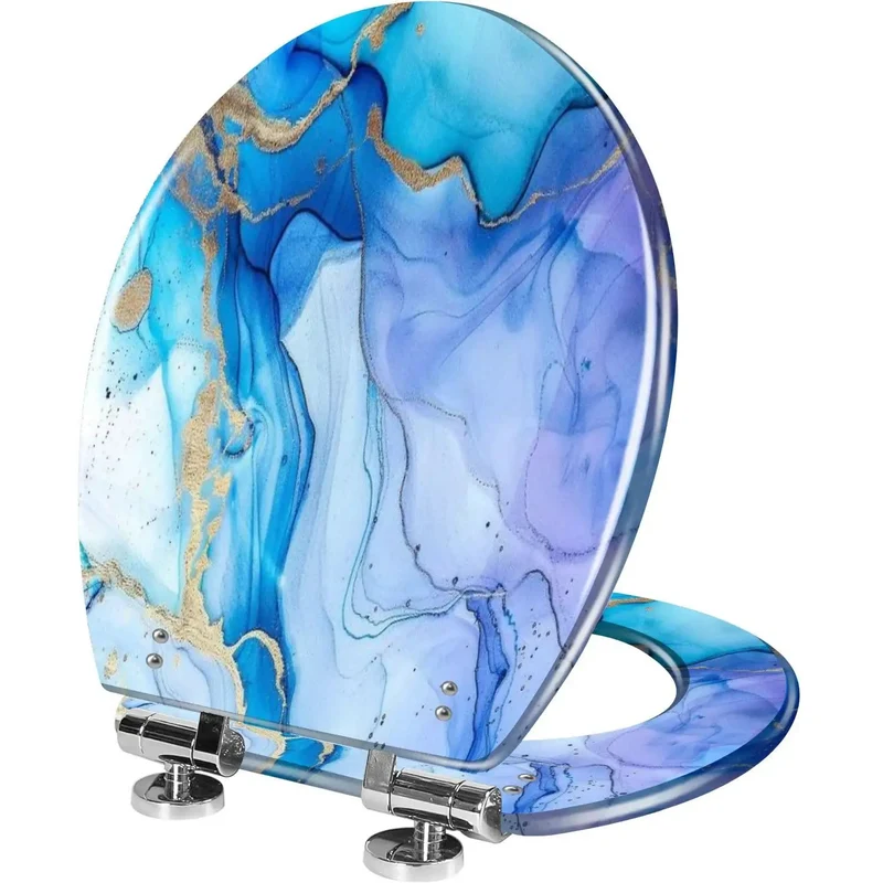 Quiet Close Elongated Toilet Seat Cover With Adjustable Hinges For No Skirt American Standard Bathrooms Straight Up Hassle Free Install Heavy Duty Top Shelf Refresh Every Home Gotta Have