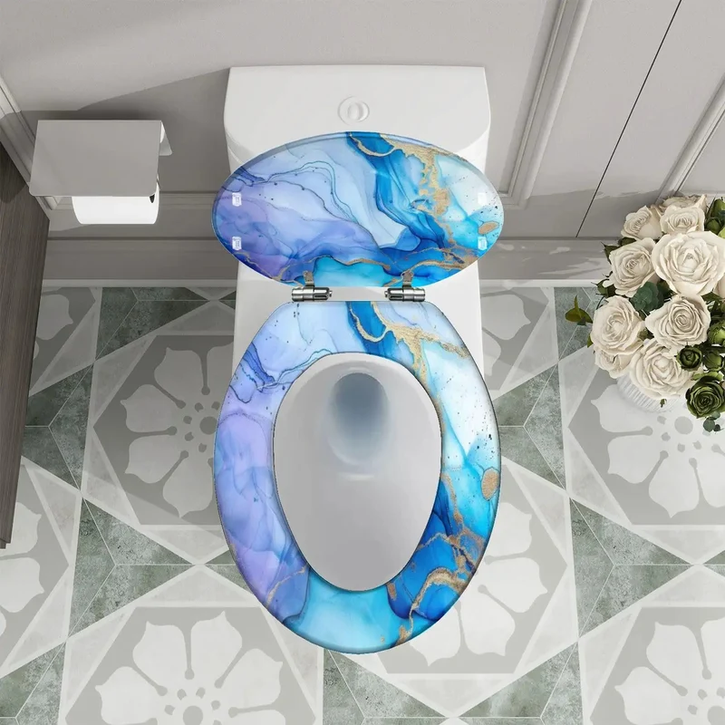 Quiet Close Elongated Toilet Seat Cover With Adjustable Hinges For No Skirt American Standard Bathrooms Straight Up Hassle Free Install Heavy Duty Top Shelf Refresh Every Home Gotta Have