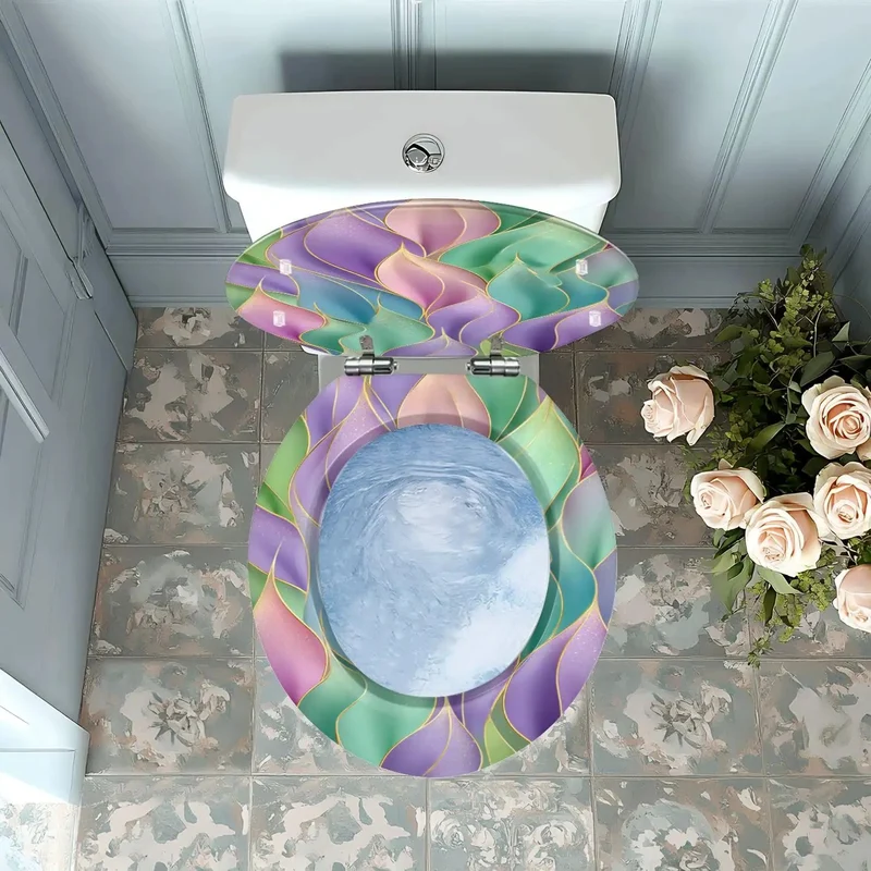 Slick Round Resin Toilet Seat For Your Bathroom Refresh Featuring No Fuss Universal Mounting And Adjustable Installation Brackets That Snap Together Tight For Smooth Daily Use And Rock Solid Long Term Durability
