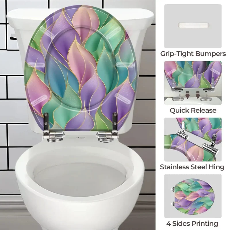 Slick Round Resin Toilet Seat For Your Bathroom Refresh Featuring No Fuss Universal Mounting And Adjustable Installation Brackets That Snap Together Tight For Smooth Daily Use And Rock Solid Long Term Durability