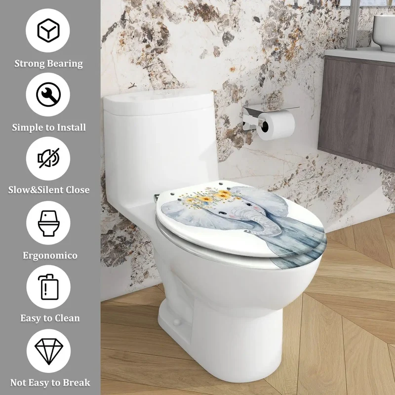 Dead Simple Install No Sweat Setup Real Deal Comfort Elongated Toilet Seat For Modern Bathrooms With Heavy Duty Adjustable Hardware And Universal American Standard Fit