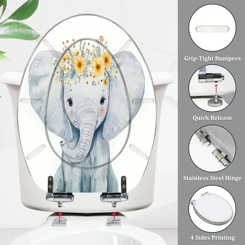Dead Simple Install No Sweat Setup Real Deal Comfort Elongated Toilet Seat For Modern Bathrooms With Heavy Duty Adjustable Hardware And Universal American Standard Fit