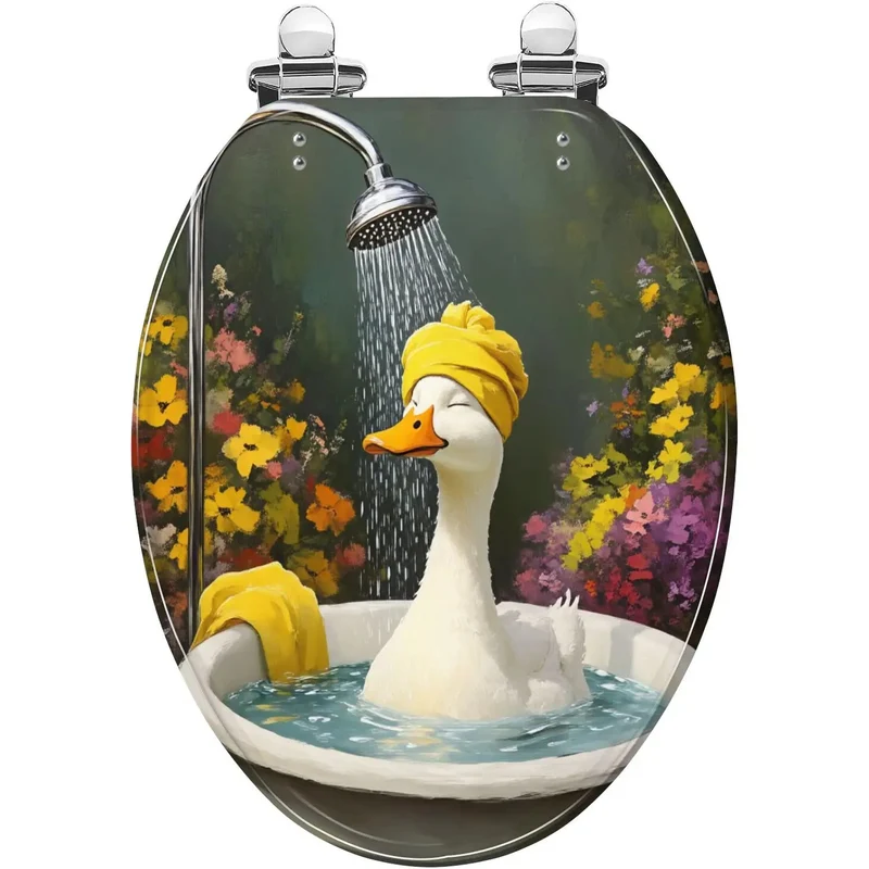 Hella Sturdy Resin Elongated Toilet Seat Fit Like A Glove For Standard Bathroom Quick Install No Sweat Mounting Slick Surface Big Time Home Refresh Piece
