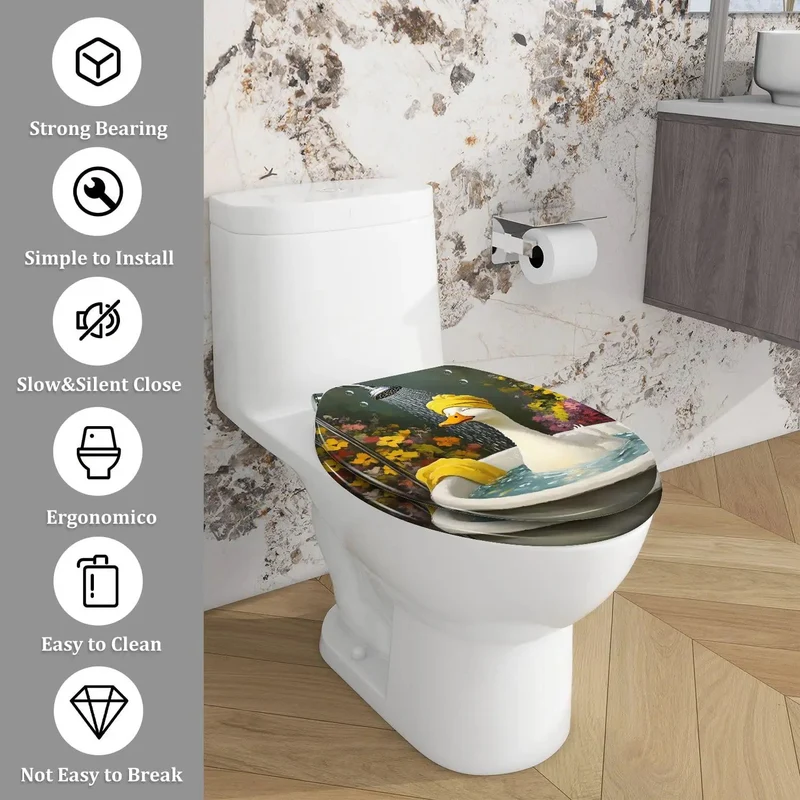 Hella Sturdy Resin Elongated Toilet Seat Fit Like A Glove For Standard Bathroom Quick Install No Sweat Mounting Slick Surface Big Time Home Refresh Piece