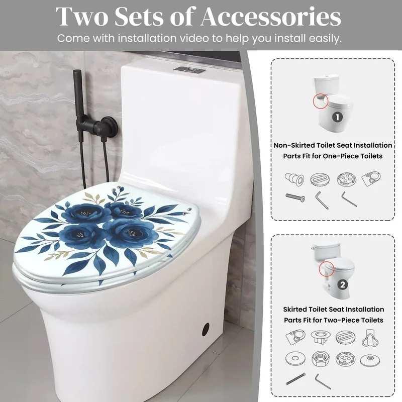 Heavy Duty Elongated Toilet Seat With Silent Soft Close And No Hassle Quick Release Hinges Rock Solid Build For Standard American Bathroom Game Changer For Everyday Relaxation With Adjustable Top Plate Hardware And Hella Durable Finish