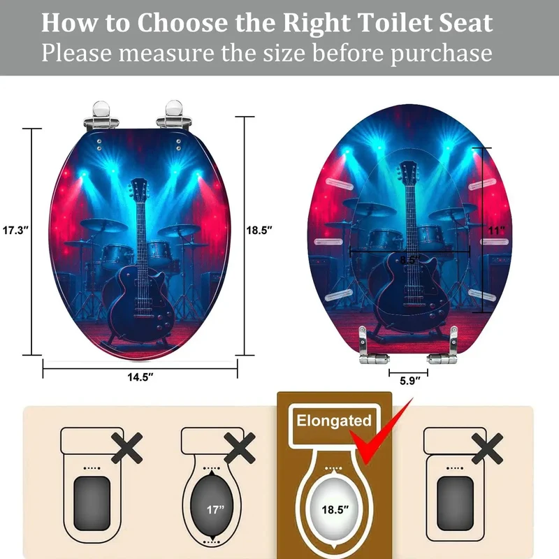 Top Tier Resin Elongated Toilet Seat Smooth Universal Hinge Kit For American Standard Baths Badass Man Cave Refresh No Fuss Quick Install Heavy Duty Durable Build