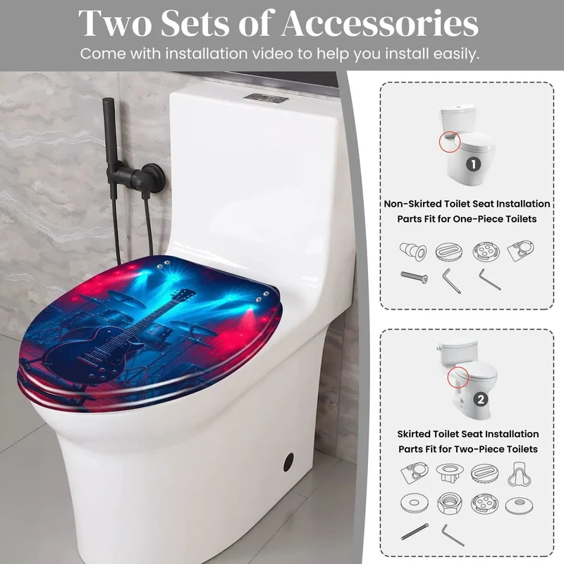 Top Tier Resin Elongated Toilet Seat Smooth Universal Hinge Kit For American Standard Baths Badass Man Cave Refresh No Fuss Quick Install Heavy Duty Durable Build