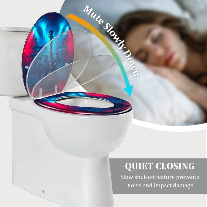 Top Tier Resin Elongated Toilet Seat Smooth Universal Hinge Kit For American Standard Baths Badass Man Cave Refresh No Fuss Quick Install Heavy Duty Durable Build