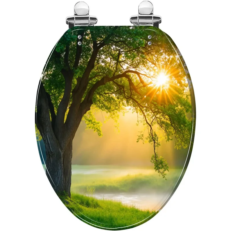 Universal Elongated Toilet Seat For Home Bathroom, Heavy Duty Resin Bowl Cover With Easy Install Hardware Set, Smooth Close Lid Fits Standard Long Models Like A Charm And Really Amps Up Your Restroom Setup