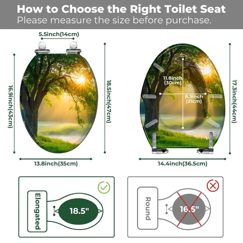 Universal Elongated Toilet Seat For Home Bathroom, Heavy Duty Resin Bowl Cover With Easy Install Hardware Set, Smooth Close Lid Fits Standard Long Models Like A Charm And Really Amps Up Your Restroom Setup