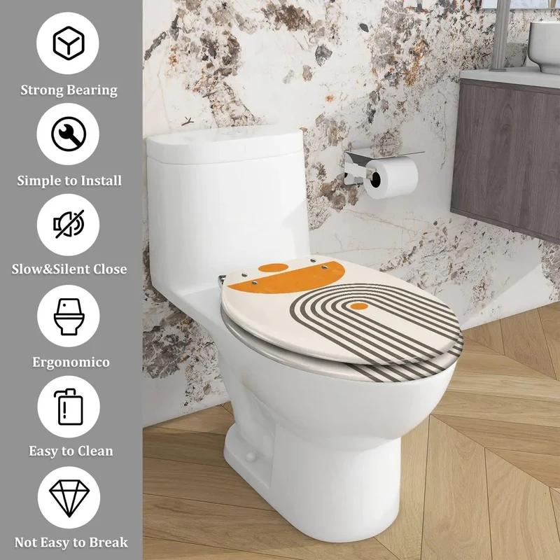 Ultimate Elongated Toilet Seat Made From Tough Resin For Bathroom Upgrades Universal Fit With Adjustable Hinges Works Perfect On Skirted Or Standard American Toilets Easy Install And Smooth Finish Total Game Changer For Your Restroom Setup